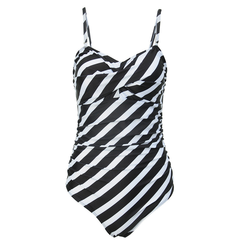 Plus Fat Plus Size One-piece Swimsuit Ladies Swimwear