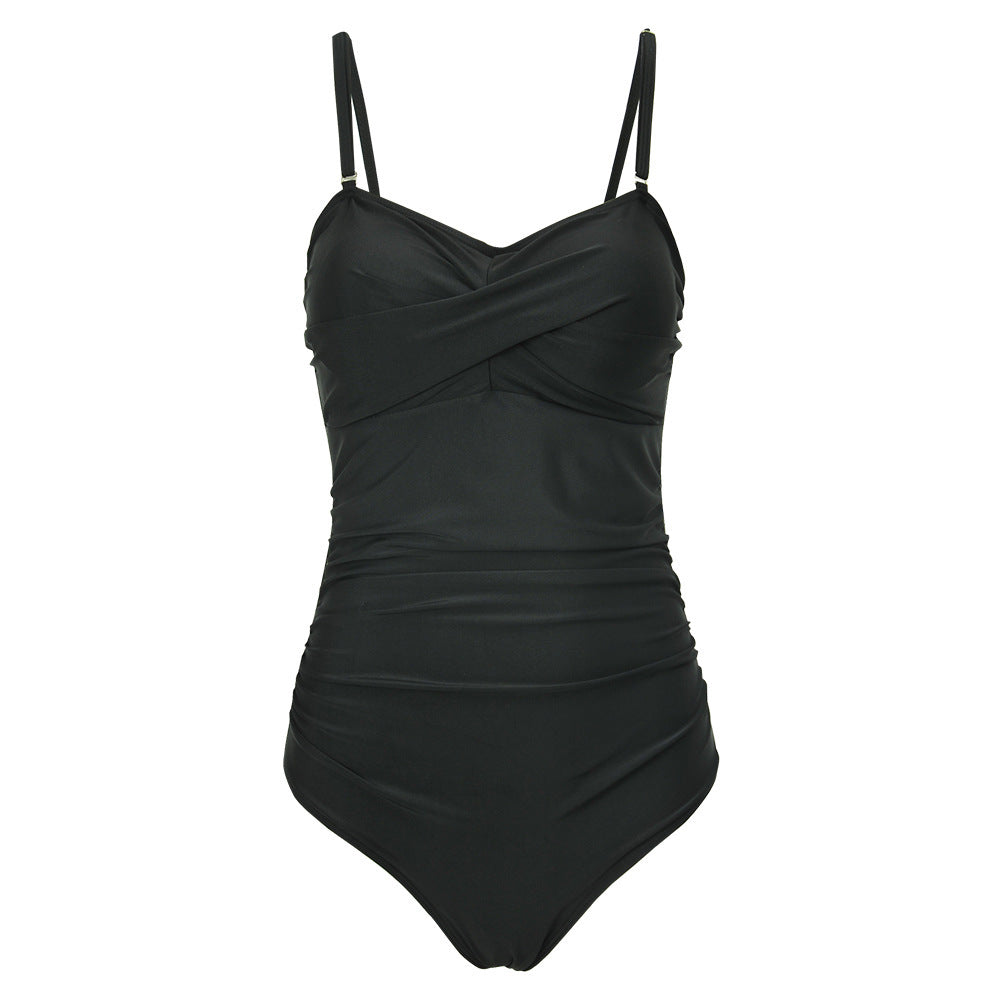 Plus Fat Plus Size One-piece Swimsuit Ladies Swimwear