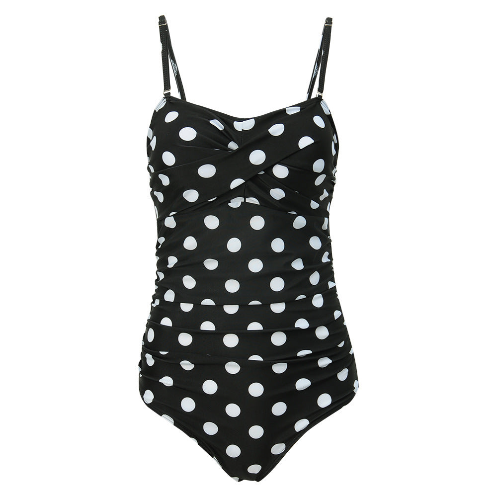 Plus Fat Plus Size One-piece Swimsuit Ladies Swimwear