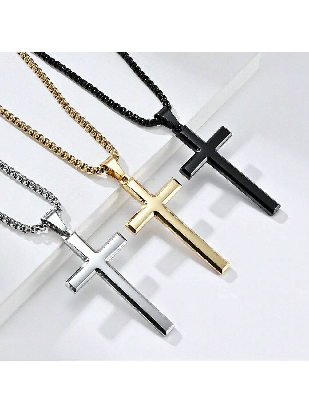 Europe And US Style Minimalist And Trendy Unisex Cross Pendant Necklace For Personalized Fashion, From INs