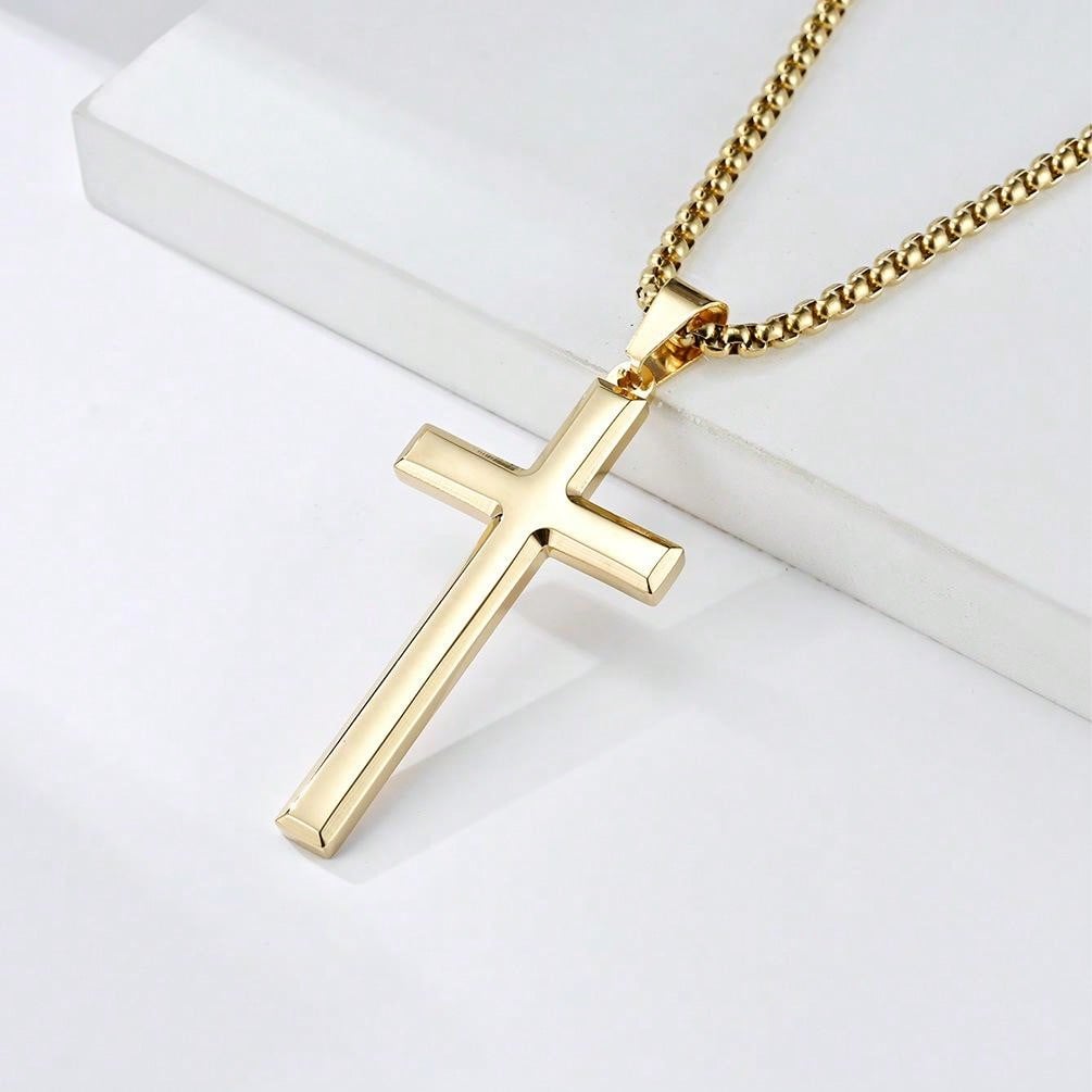 Europe And US Style Minimalist And Trendy Unisex Cross Pendant Necklace For Personalized Fashion, From INs