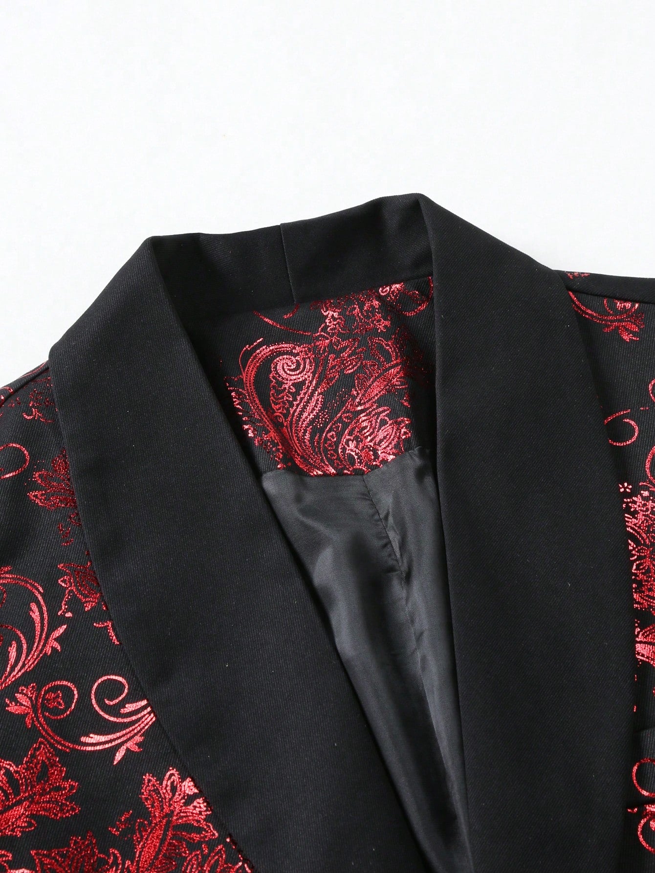 Manfinity Mode Plus Size Men Blazer Jacket With Floral Print