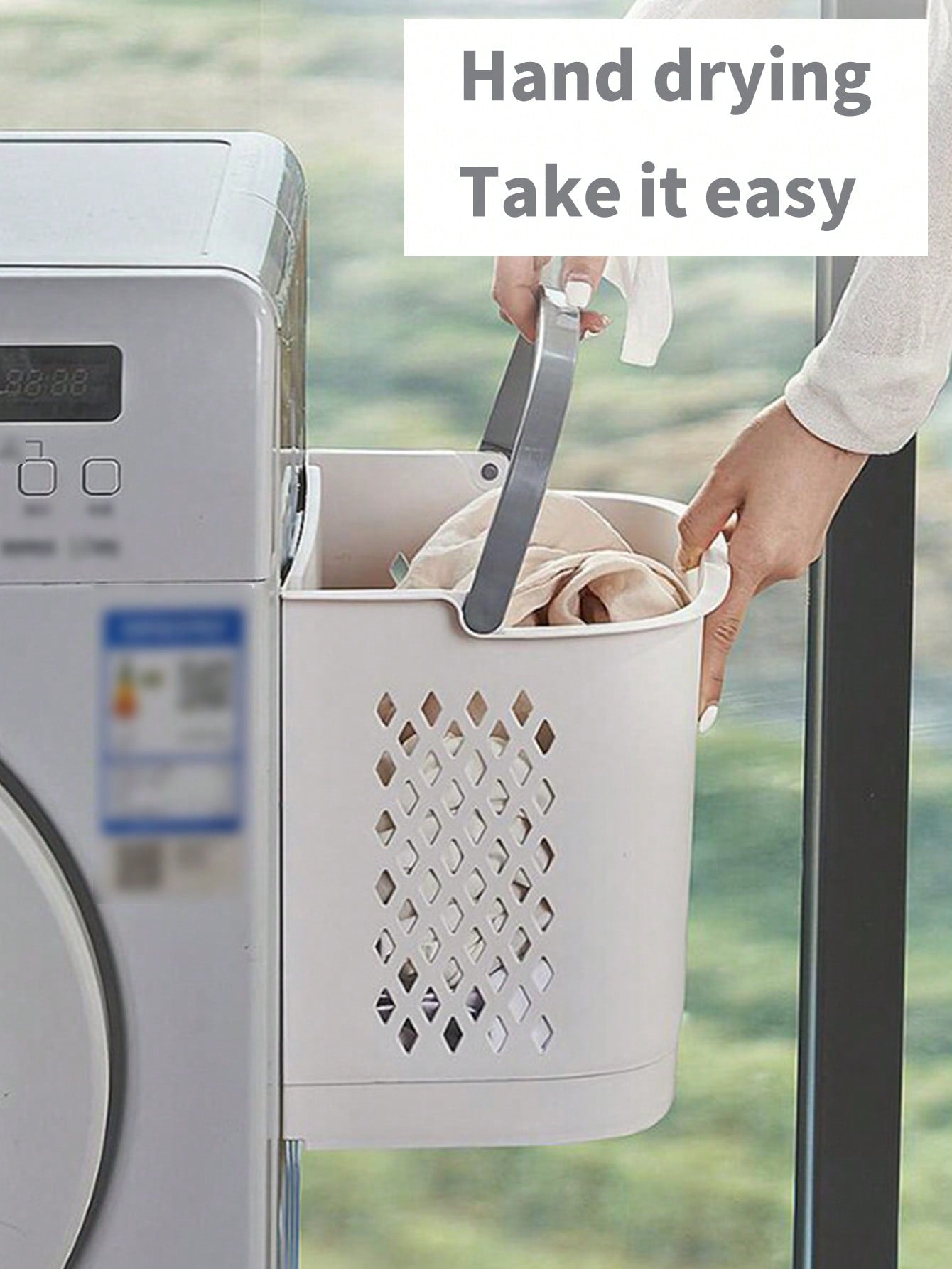 1pc Luxury Laundry Basket With Wheels, 360° Rotatable, Large Capacity Dirty Clothes Storage Hamper For Bathroom, Laundry Room, Suitable For Bathroom, Laundry Room, Toilet