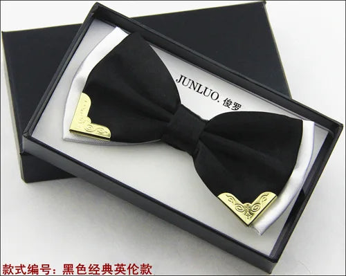 New Style 20 Colors Brand Fashion Designer High Quality Business Wedding Official Party All-Match Silk Bow Tie for Men Ties LJ02