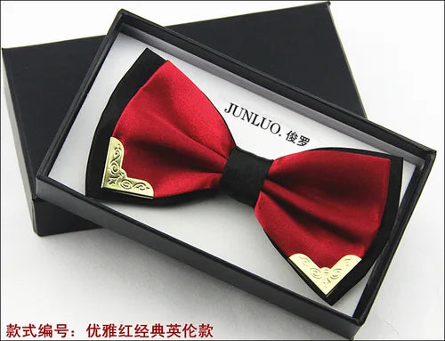 New Style 20 Colors Brand Fashion Designer High Quality Business Wedding Official Party All-Match Silk Bow Tie for Men Ties LJ02