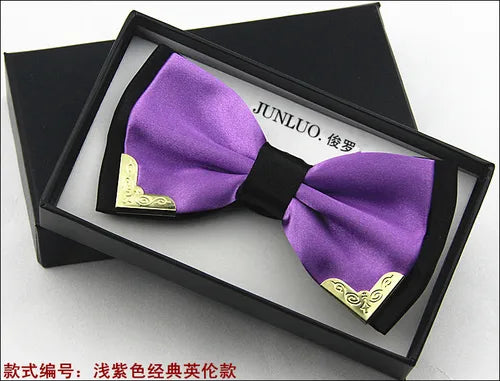 New Style 20 Colors Brand Fashion Designer High Quality Business Wedding Official Party All-Match Silk Bow Tie for Men Ties LJ02