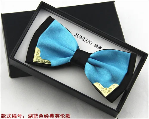 New Style 20 Colors Brand Fashion Designer High Quality Business Wedding Official Party All-Match Silk Bow Tie for Men Ties LJ02