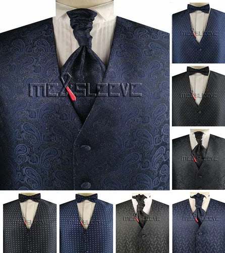 Wedding Tuxedo/Suit Clothes Poly Paisley Waistcoat Set