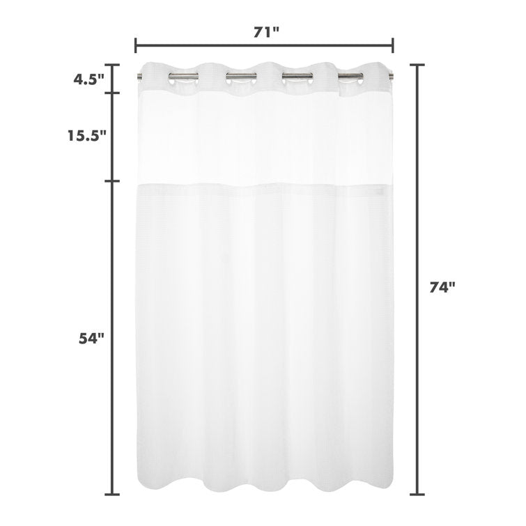 Ramjani Shower Curtain with Liner IncludedRamjani Shower Curtain with Liner Included