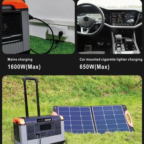 3000w 2688Wh Portable Power Station 2400w 3000w 5000w Lifepo4 Battery with Solar Panel UPS Function Emergency Solar Generator