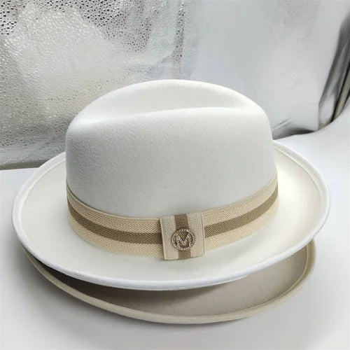 the Derby Hat bowler hat  Fedora for Women and Men Party Hat Men Hat for Winter Elastic Band Felt Hat Jazz Church Hat Wholesale