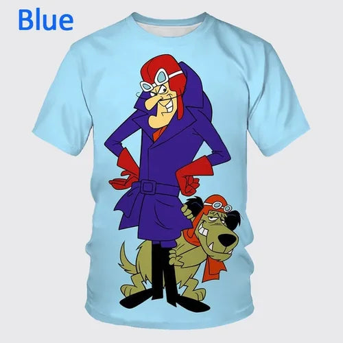 Summer Fashion Cartoon Character 3D Printing Men's Short-sleeved T-shirt Hip-hop Unisex Casual Round Neck T-shirt Top Streetwear