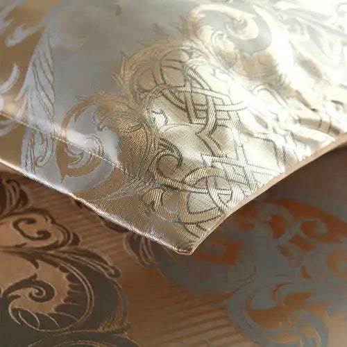 Satin Duvet Cover  Size, Floral Jacquard Satin Duvet Cover Set 3 Piece Luxury Silk Like Bedding Comforter Cover Set