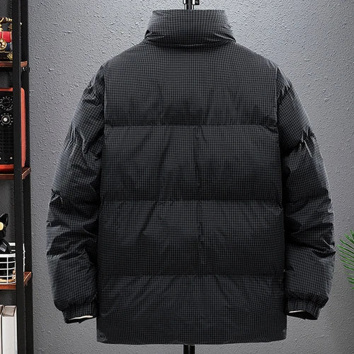 Winter Parkas Men 8XL 9XL Plus Size Thick Padded Jacket Coat Fashion Casual Cargo Plaid Parkas Male Big Size 8XL 9XL