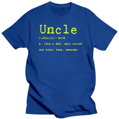 Uncle Definition T Shirt Funny Family Brother Gift Adult Humor Graphic Cotton Streetwear Short Sleeve Birthday Gifts T-shirt