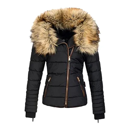 Coat Woman Winter Plus Size Collar Zipper Padded Jacket Winter Coat For Women 2023 Thick Warm Jacket  Woman Clothing