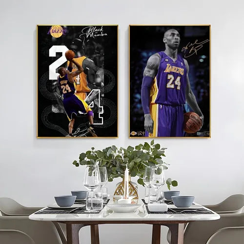 1PC K-Kobe Poster Self-adhesive Art Waterproof Paper Sticker Coffee House Bar Room Wall Decor