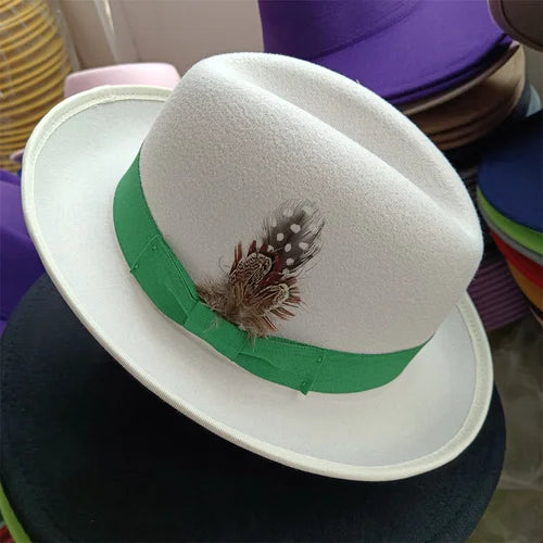 the Derby Hat bowler hat  Fedora for Women and Men Party Hat Men Hat for Winter Elastic Band Felt Hat Jazz Church Hat Wholesale