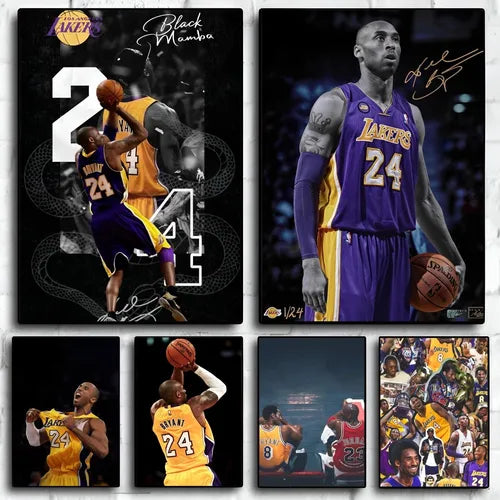 1PC K-Kobe Poster Self-adhesive Art Waterproof Paper Sticker Coffee House Bar Room Wall Decor