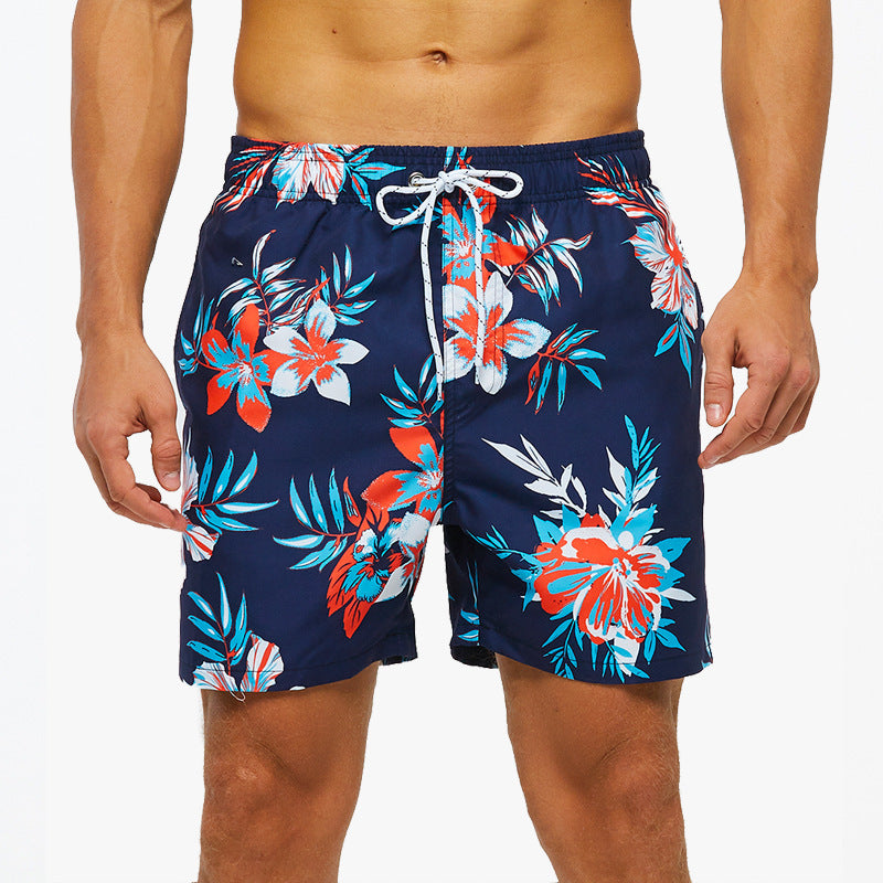 Beach Shorts Men's Quick-Drying Mesh Lined Swimming Trunks Surf Shorts